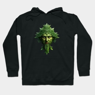 The Mountain Mens Celtic Wiccan Pagan Green Man Hoodie